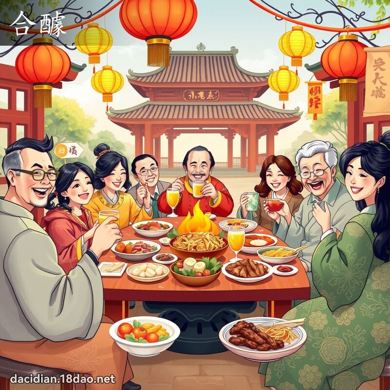 合醵 - 國語大辭典配圖