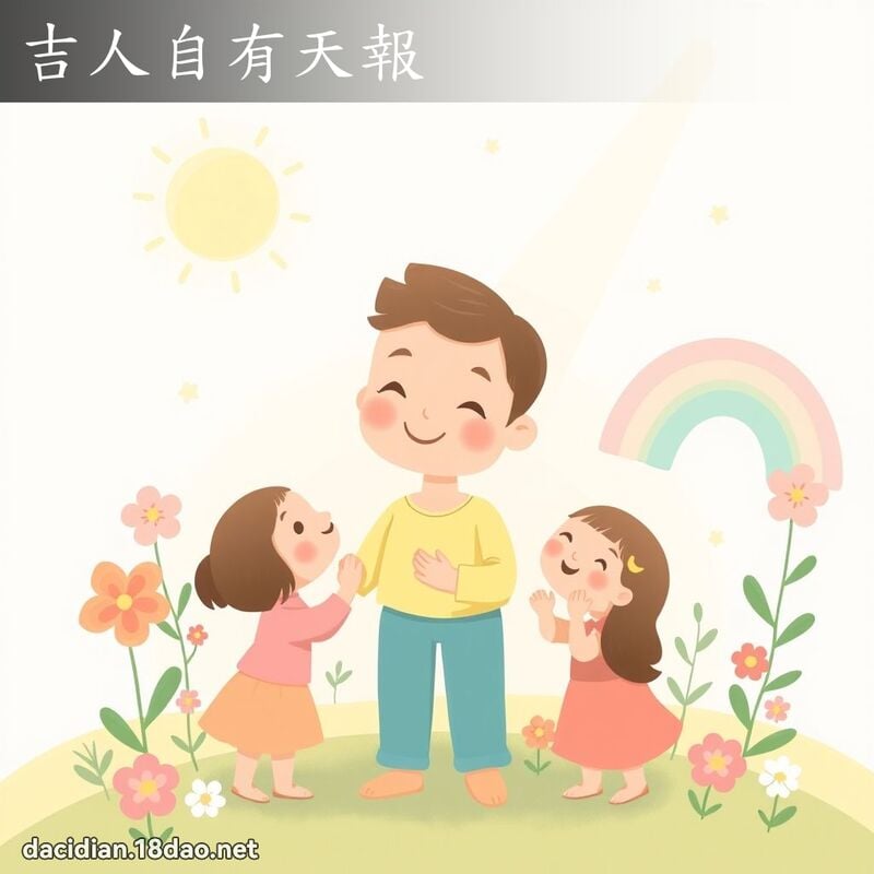 吉人自有天報 - 國語大辭典配圖