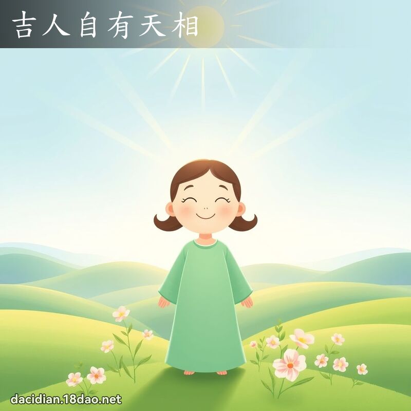 吉人自有天相 - 國語大辭典配圖