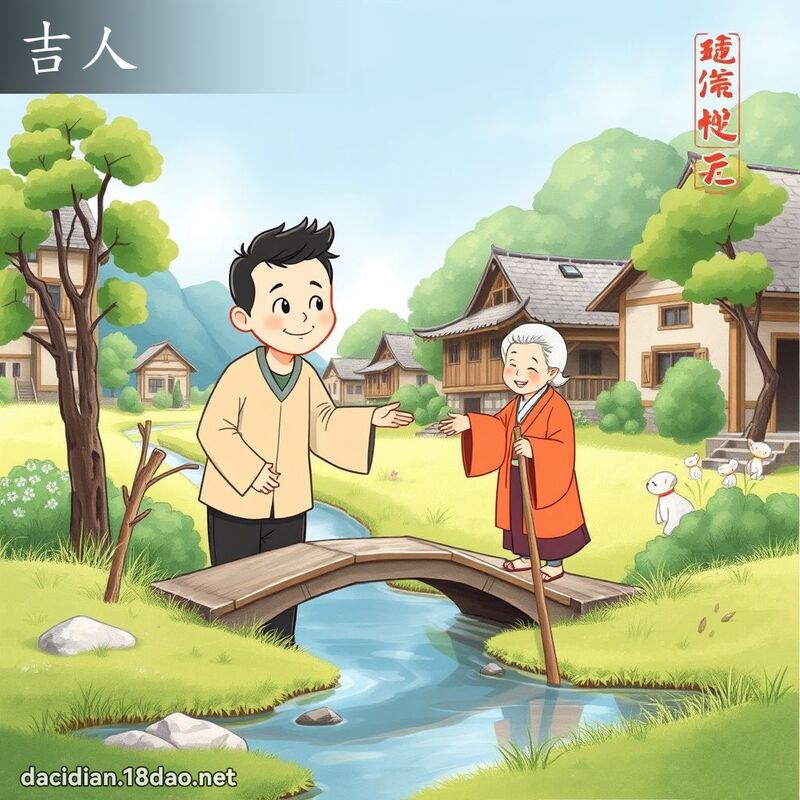 吉人 - 國語大辭典配圖