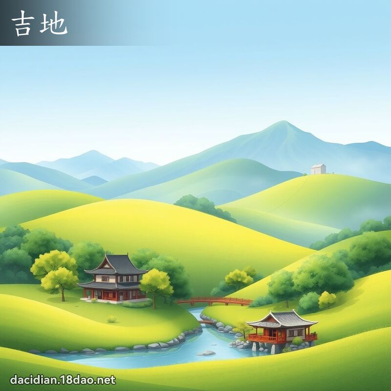 吉地 - 國語大辭典配圖