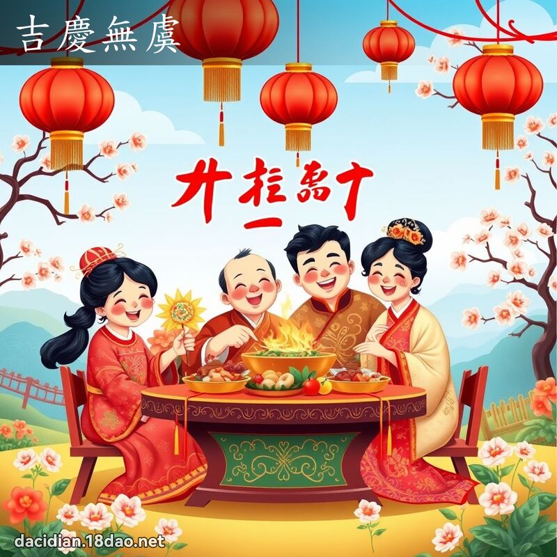 吉慶無虞 - 國語大辭典配圖
