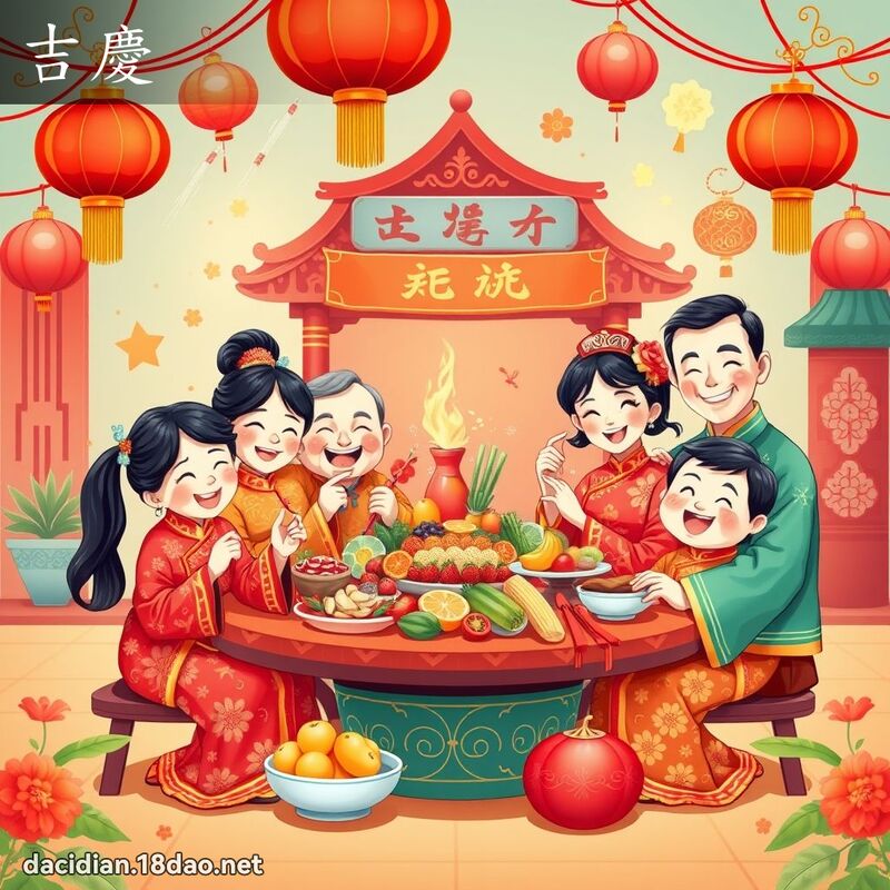 吉慶 - 國語大辭典配圖