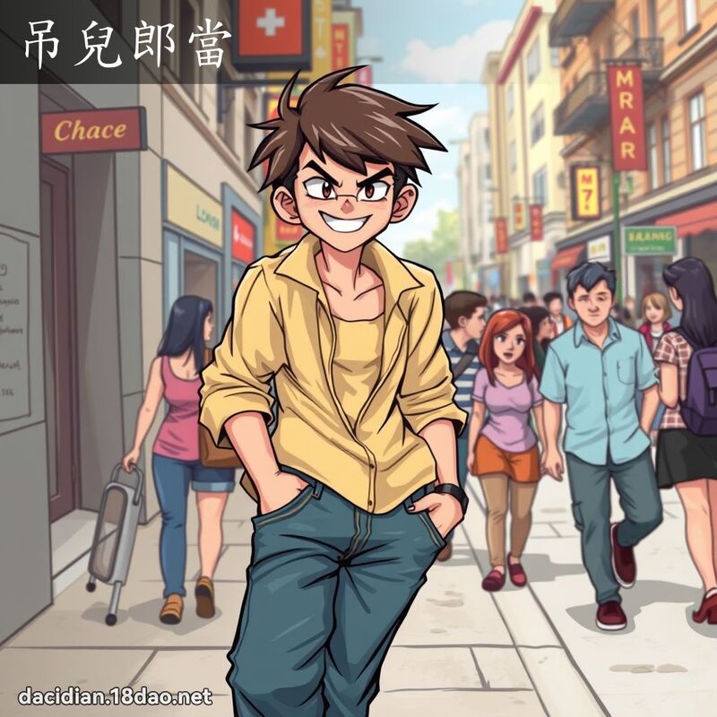 吊兒郎當 - 國語大辭典配圖