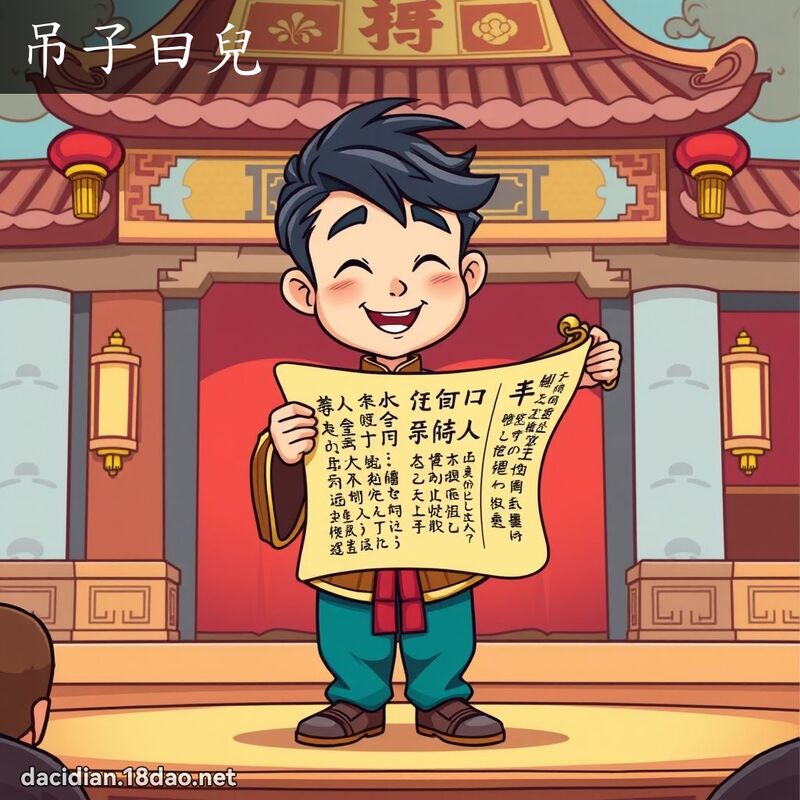 吊子曰兒 - 國語大辭典配圖