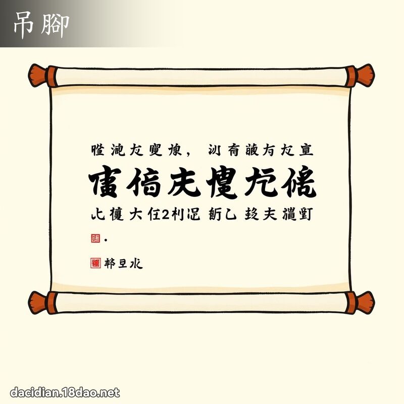 吊腳 - 國語大辭典配圖