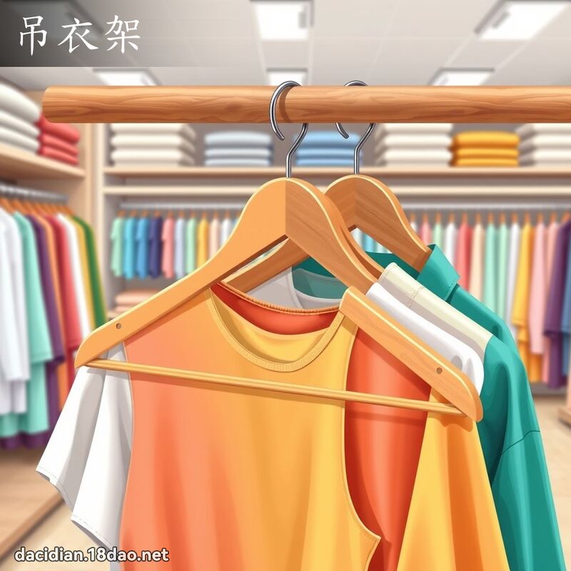 吊衣架 - 国语大辞典配图