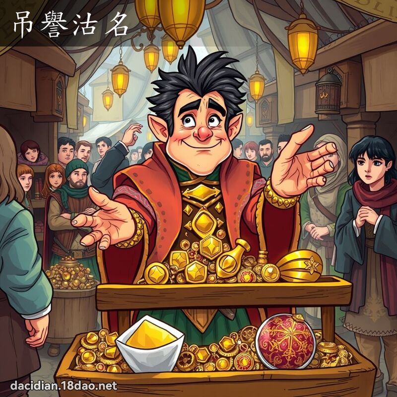 吊譽沽名 - 國語大辭典配圖