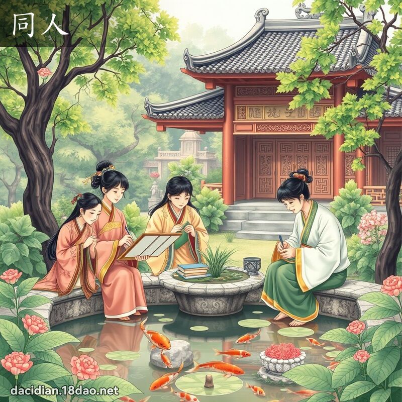 同人 - 國語大辭典配圖