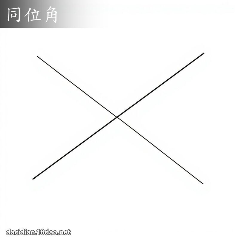 同位角 - 国语大辞典配图
