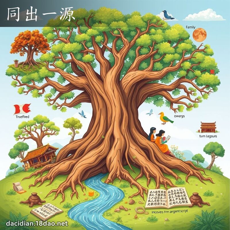 同出一源 - 國語大辭典配圖