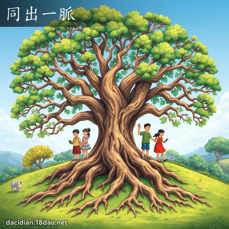 同出一脈 - 國語大辭典配圖