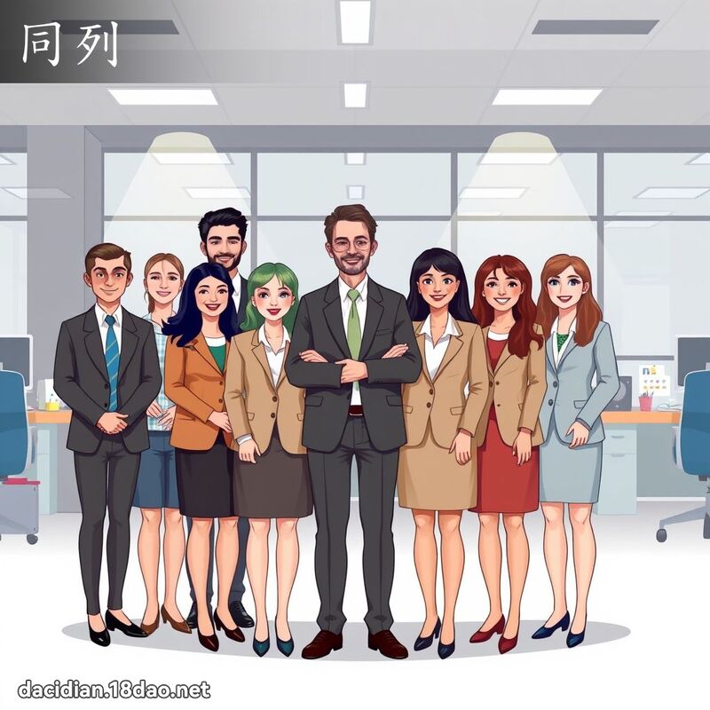 同列 - 國語大辭典配圖