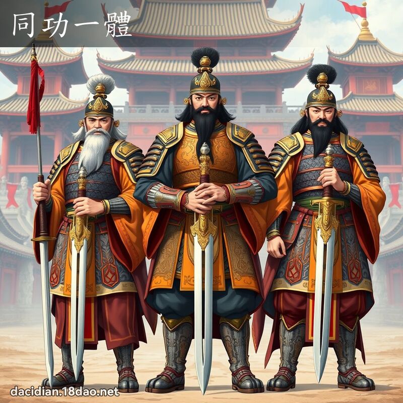同功一體 - 國語大辭典配圖