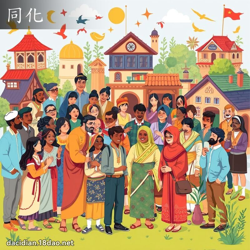 同化 - 國語大辭典配圖