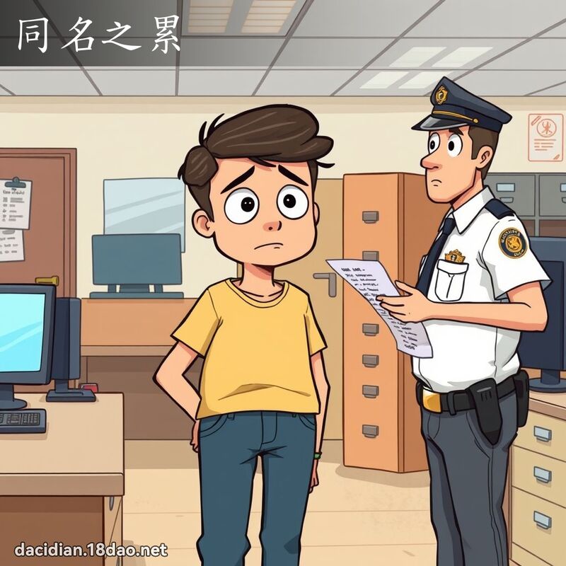 同名之累 - 國語大辭典配圖