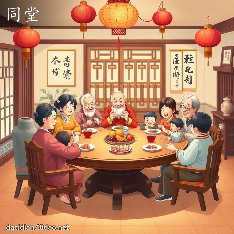 同堂 - 國語大辭典配圖