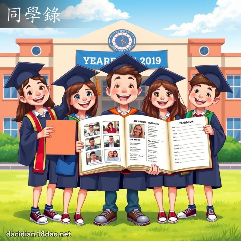 同學錄 - 國語大辭典配圖