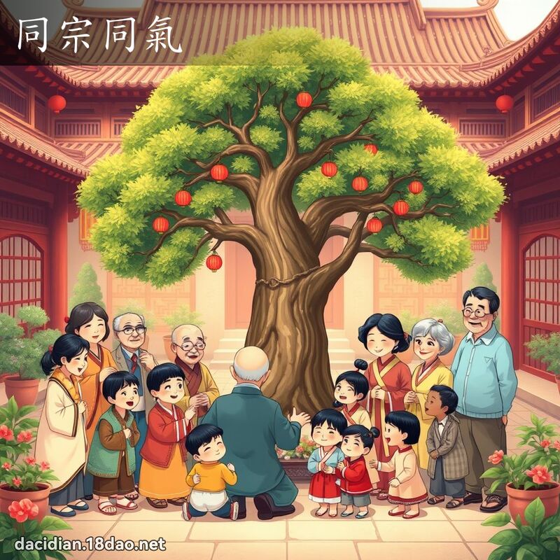 同宗同氣 - 國語大辭典配圖