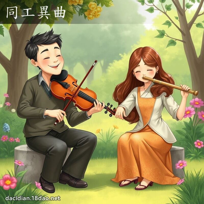 同工异曲 - 国语大辞典配图