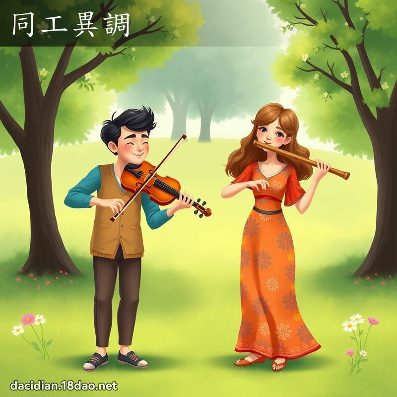 同工异调 - 国语大辞典配图