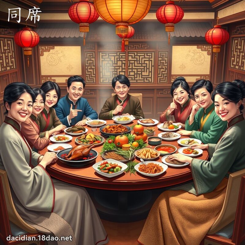 同席 - 國語大辭典配圖
