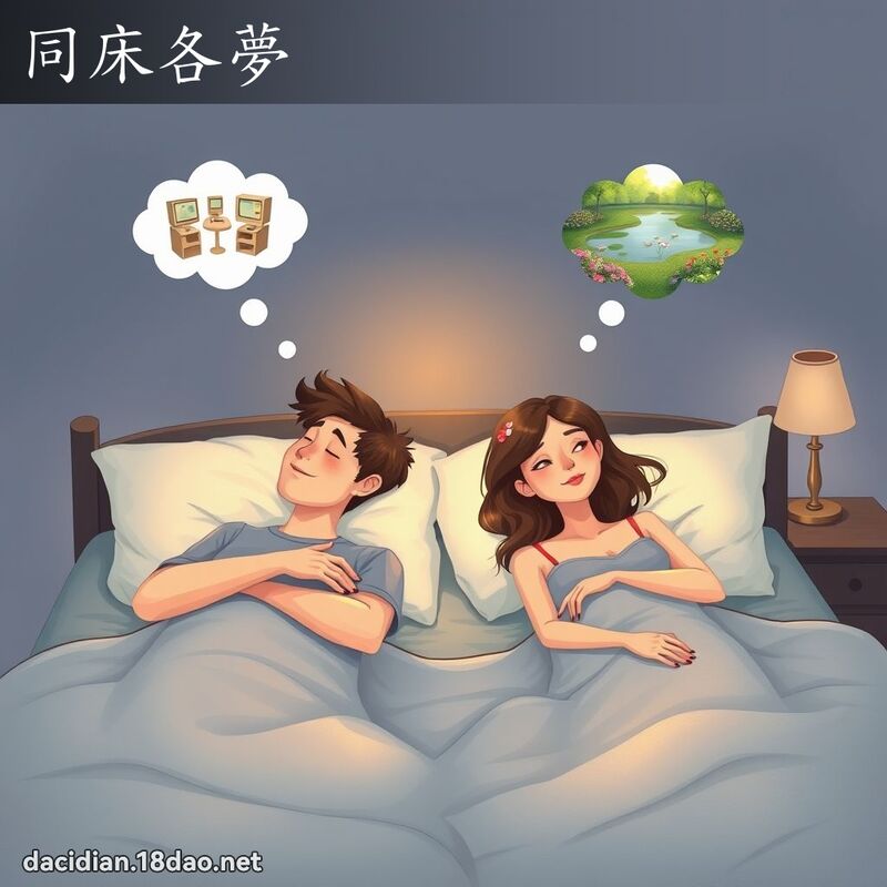 同床各梦 - 国语大辞典配图