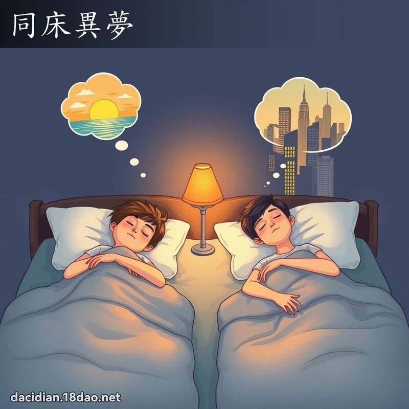 同床異夢 - 國語大辭典配圖
