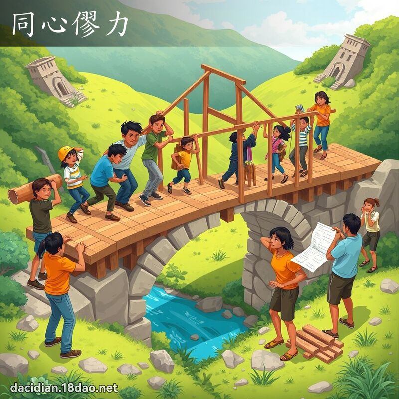 同心僇力 - 国语大辞典配图