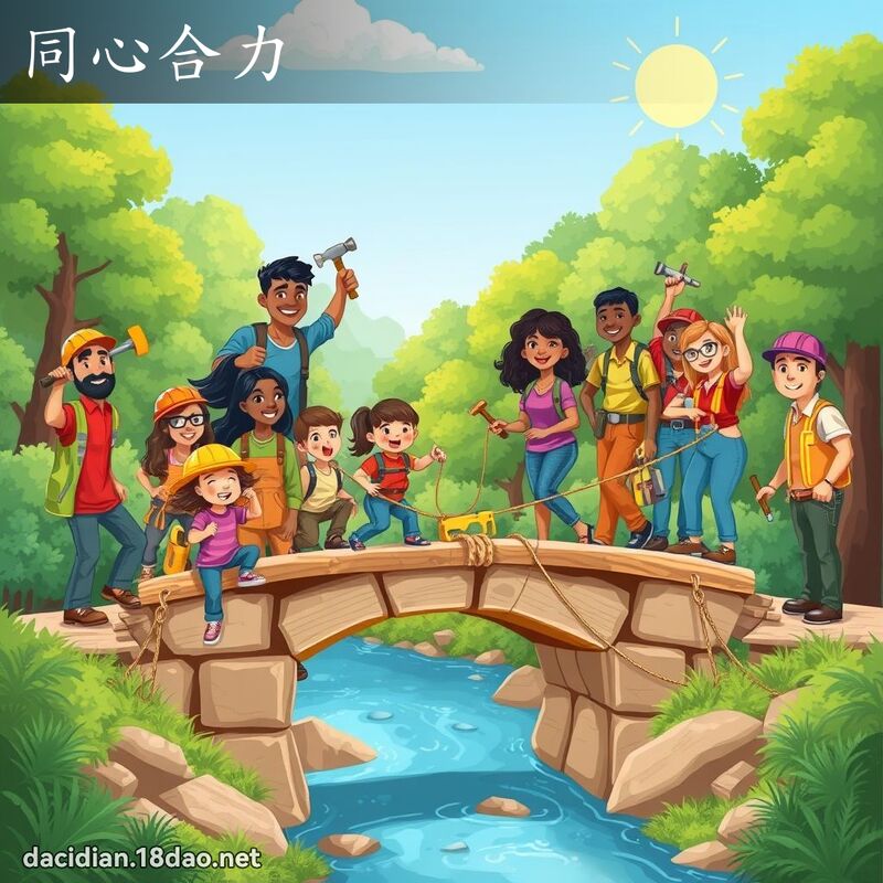 同心合力 - 國語大辭典配圖