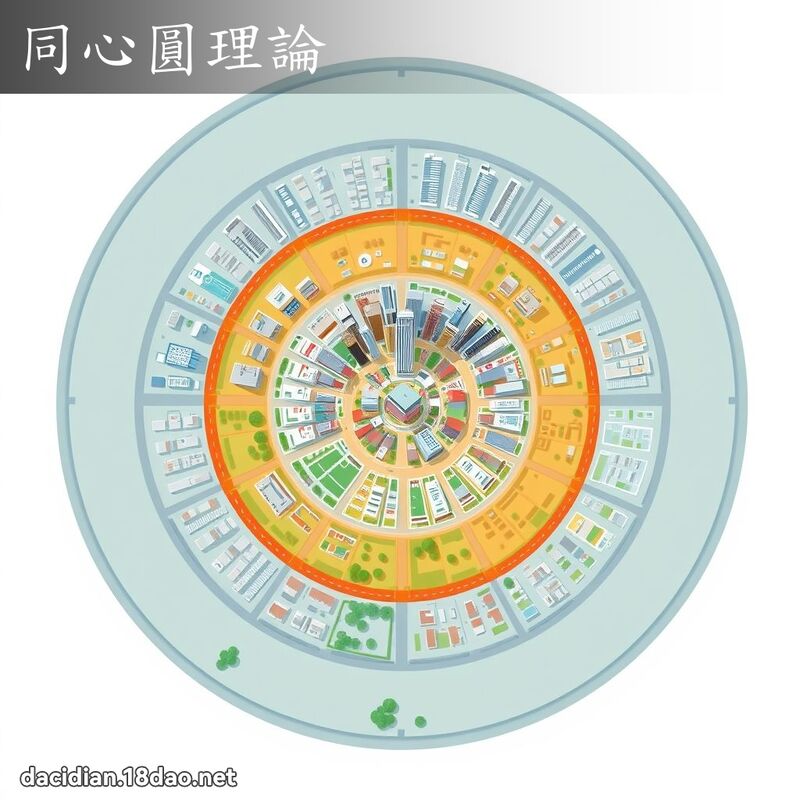 同心圆理论 - 国语大辞典配图