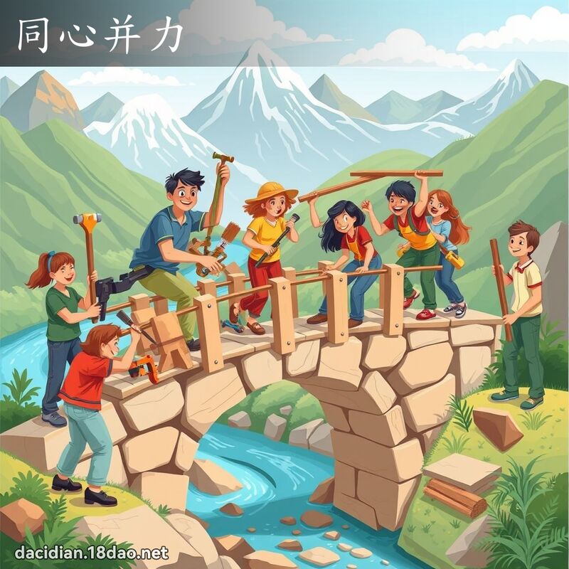 同心并力 - 國語大辭典配圖