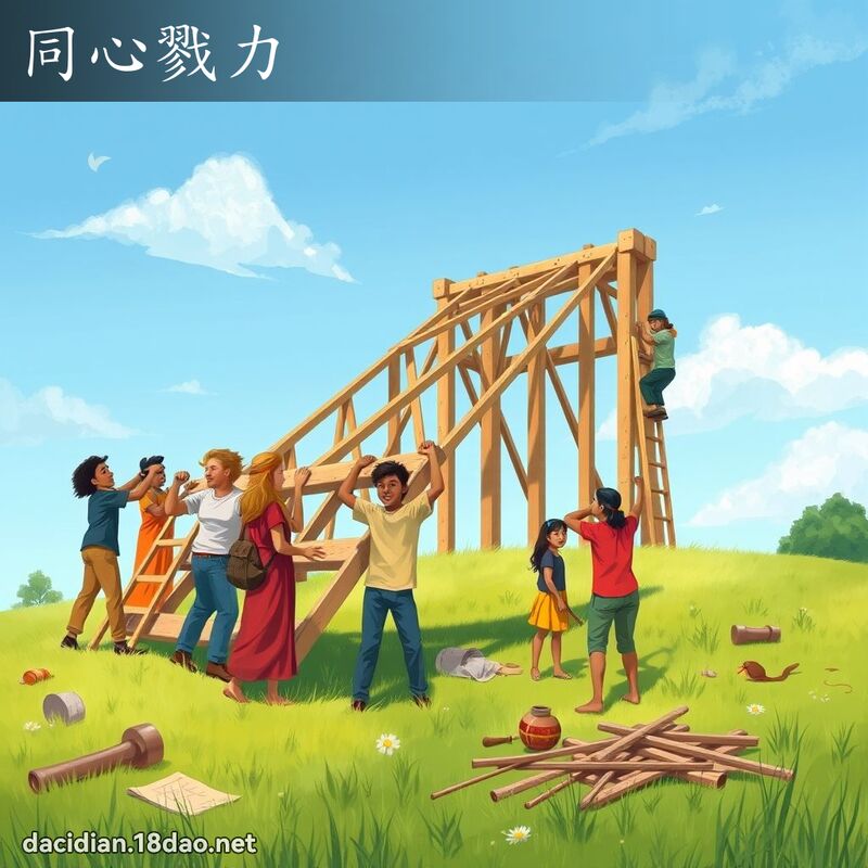 同心戮力 - 国语大辞典配图