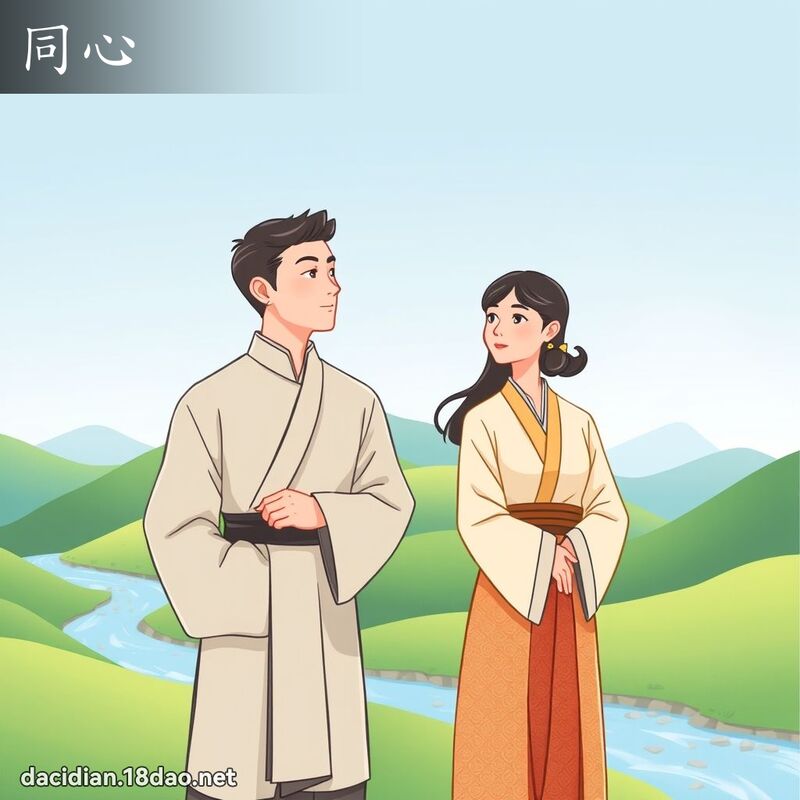 同心 - 國語大辭典配圖