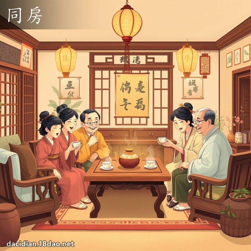 同房 - 國語大辭典配圖