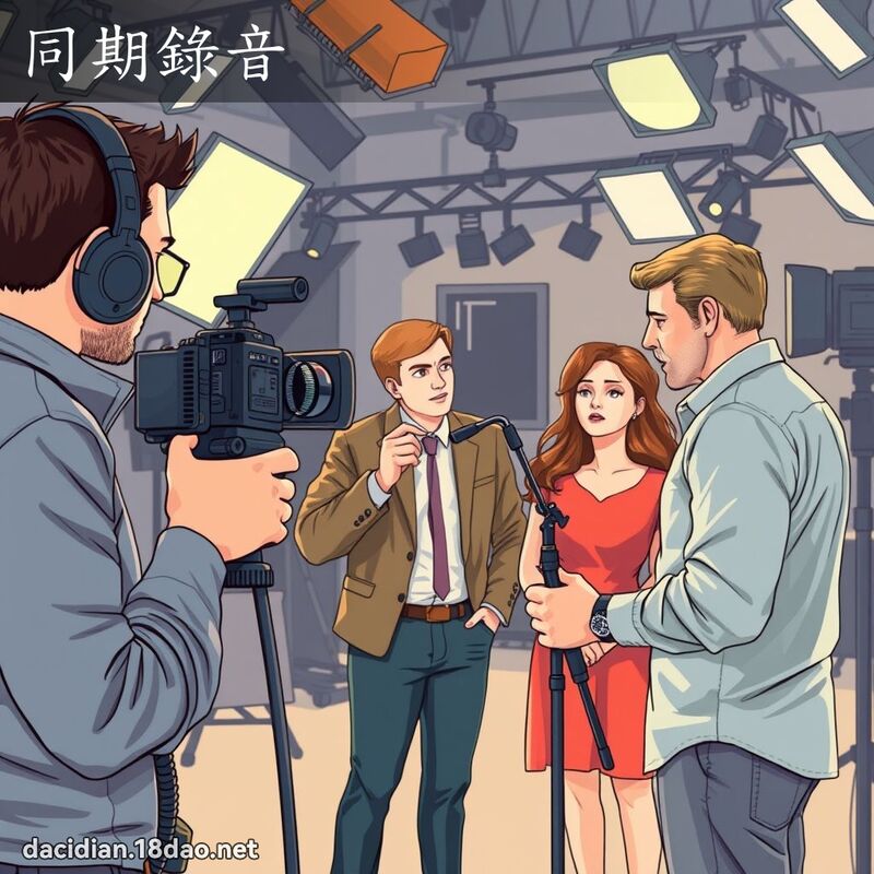 同期錄音 - 國語大辭典配圖