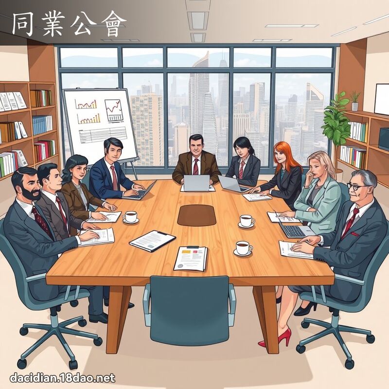 同業公會 - 國語大辭典配圖