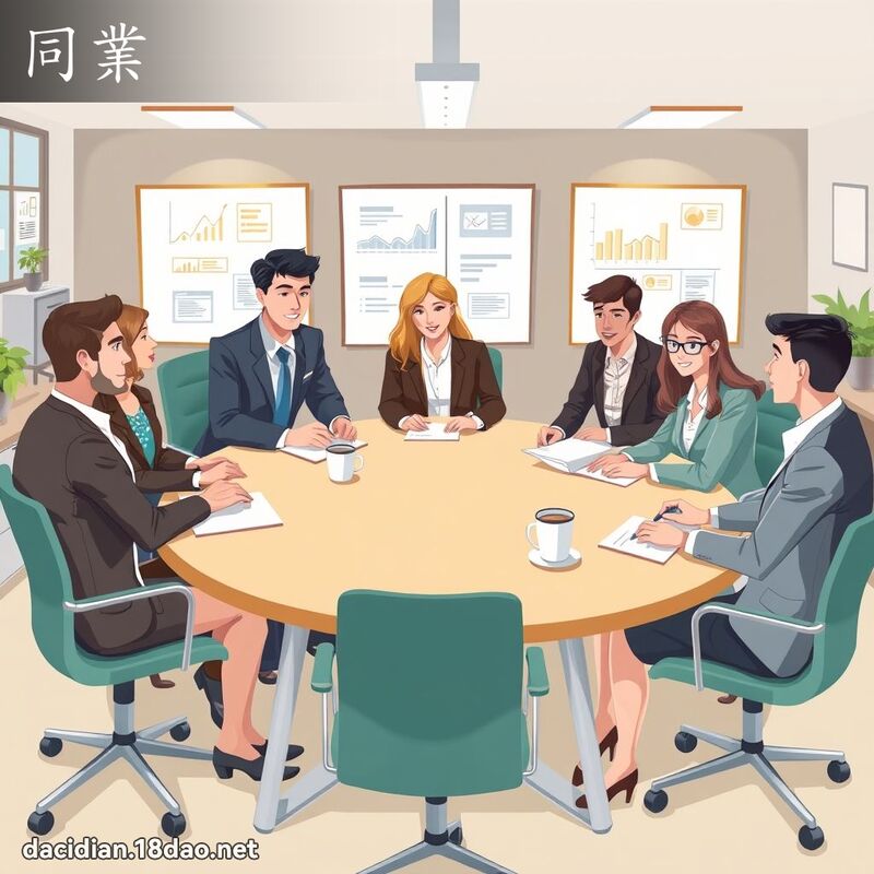 同業 - 國語大辭典配圖