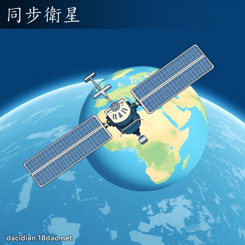 同步卫星 - 国语大辞典配图