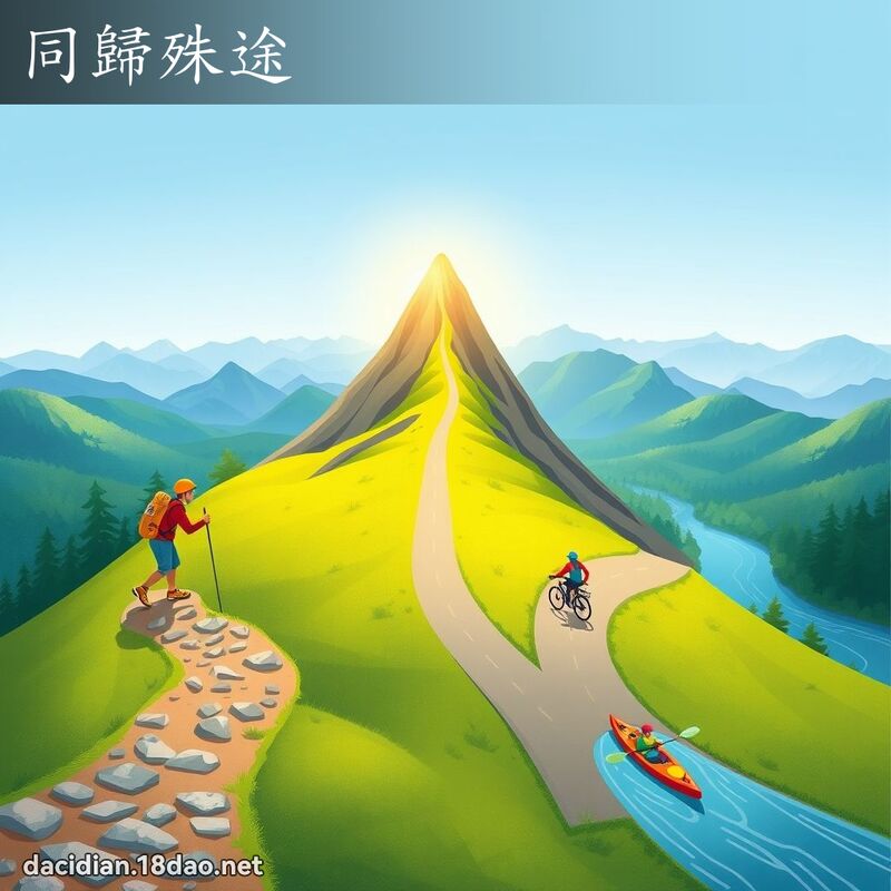 同归殊途 - 国语大辞典配图