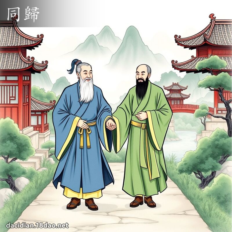 同归 - 国语大辞典配图