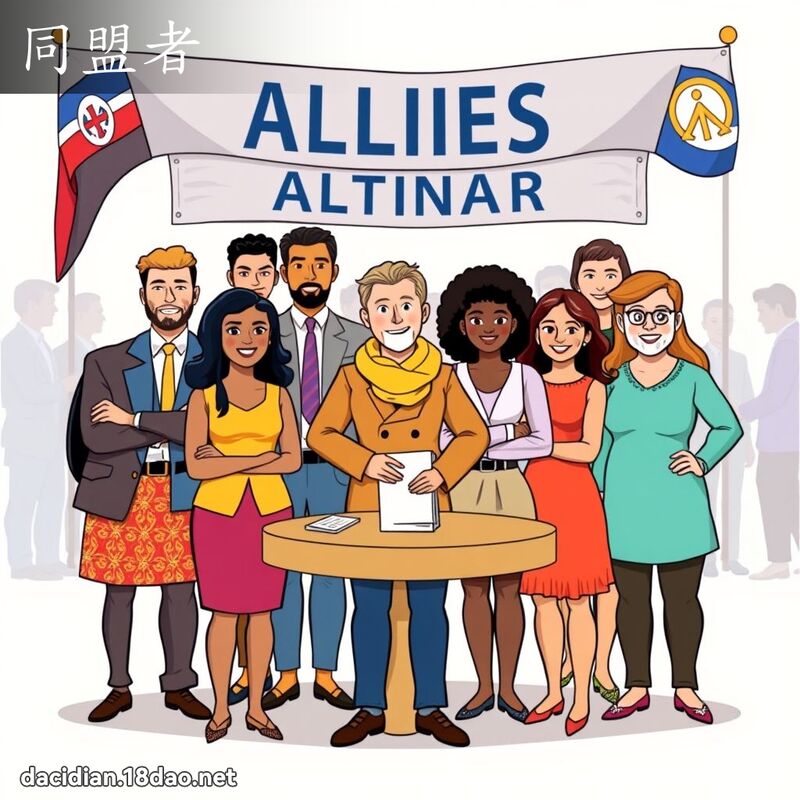 同盟者 - 國語大辭典配圖