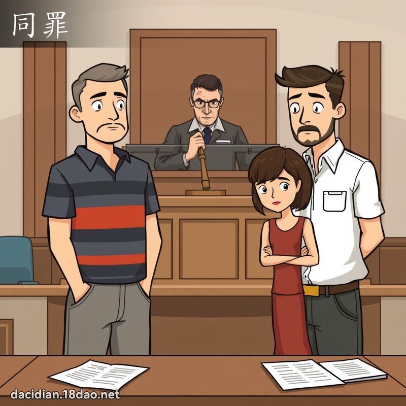 同罪 - 国语大辞典配图
