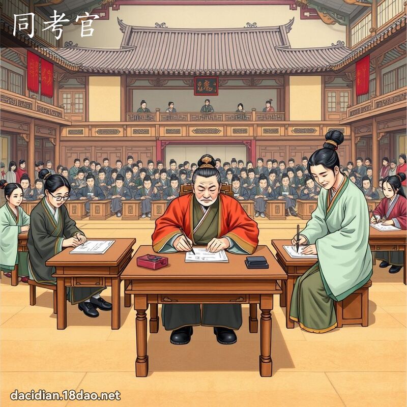 同考官 - 国语大辞典配图