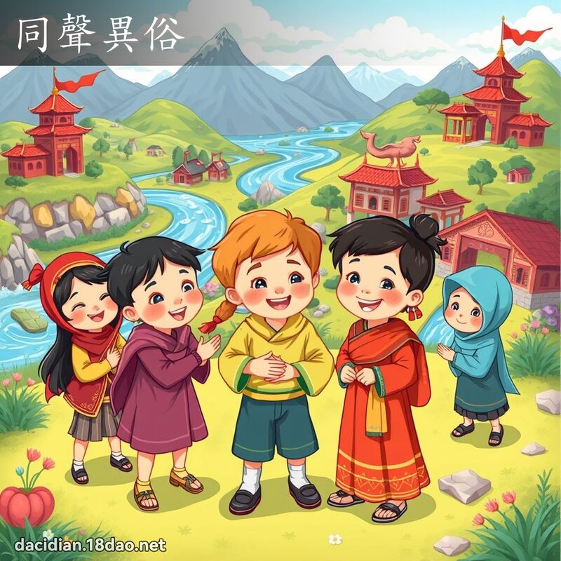 同声异俗 - 国语大辞典配图