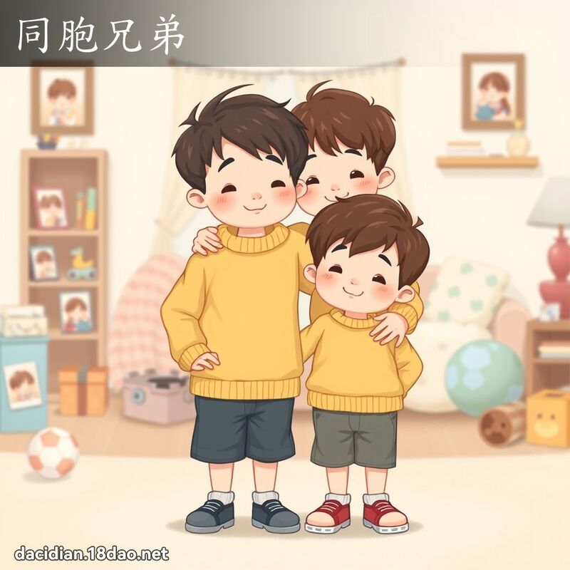 同胞兄弟 - 國語大辭典配圖