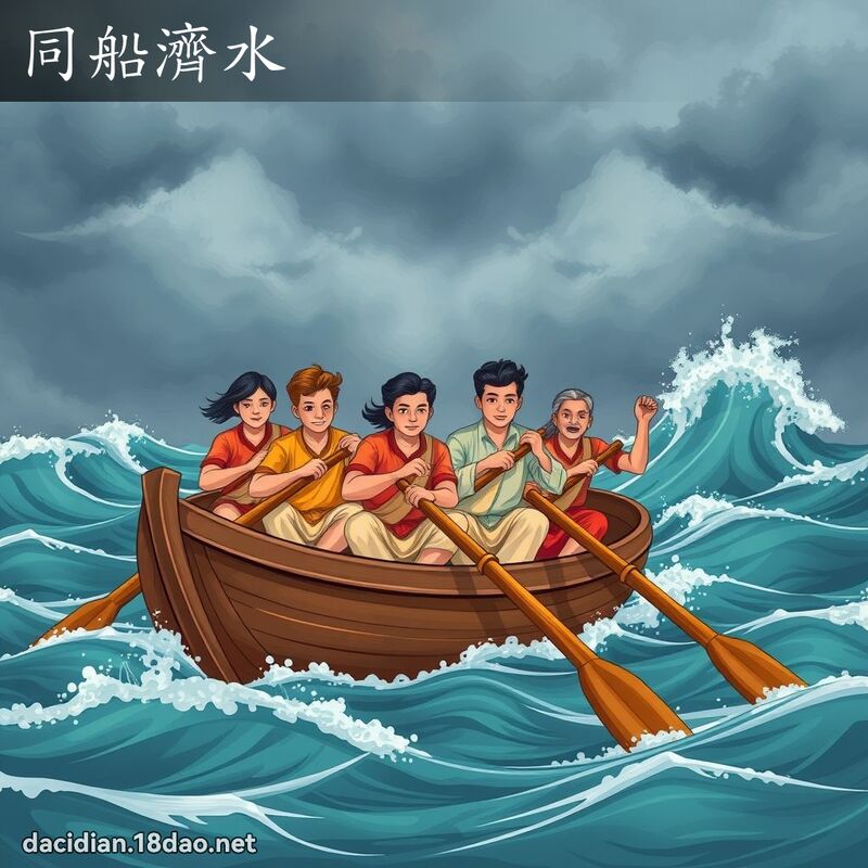 同船濟水 - 國語大辭典配圖