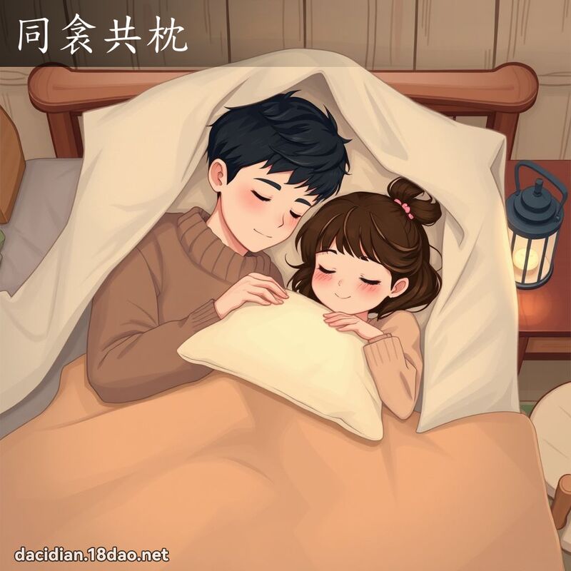 同衾共枕 - 国语大辞典配图
