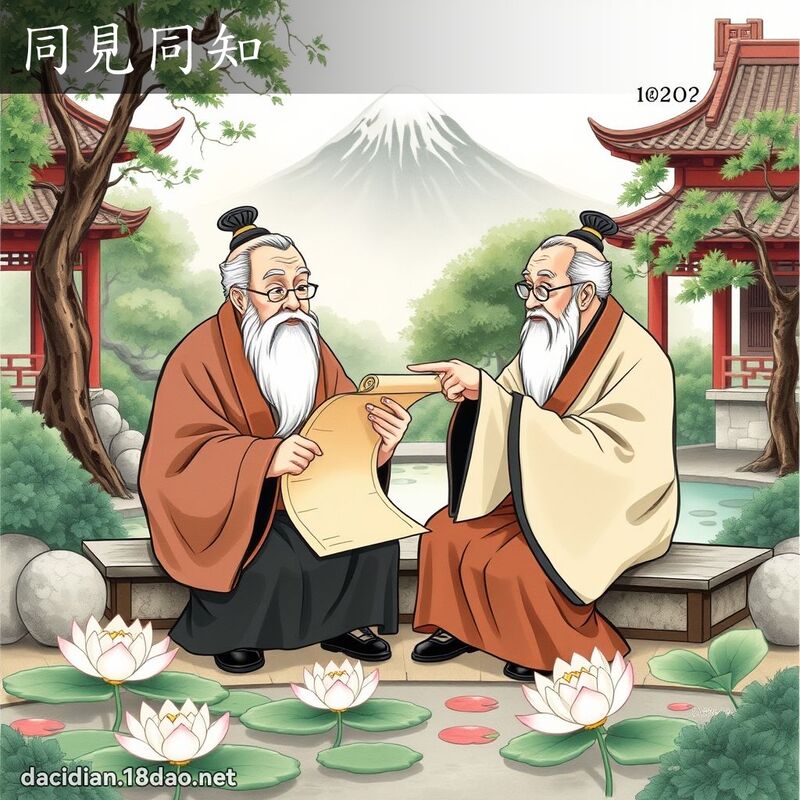 同見同知 - 國語大辭典配圖