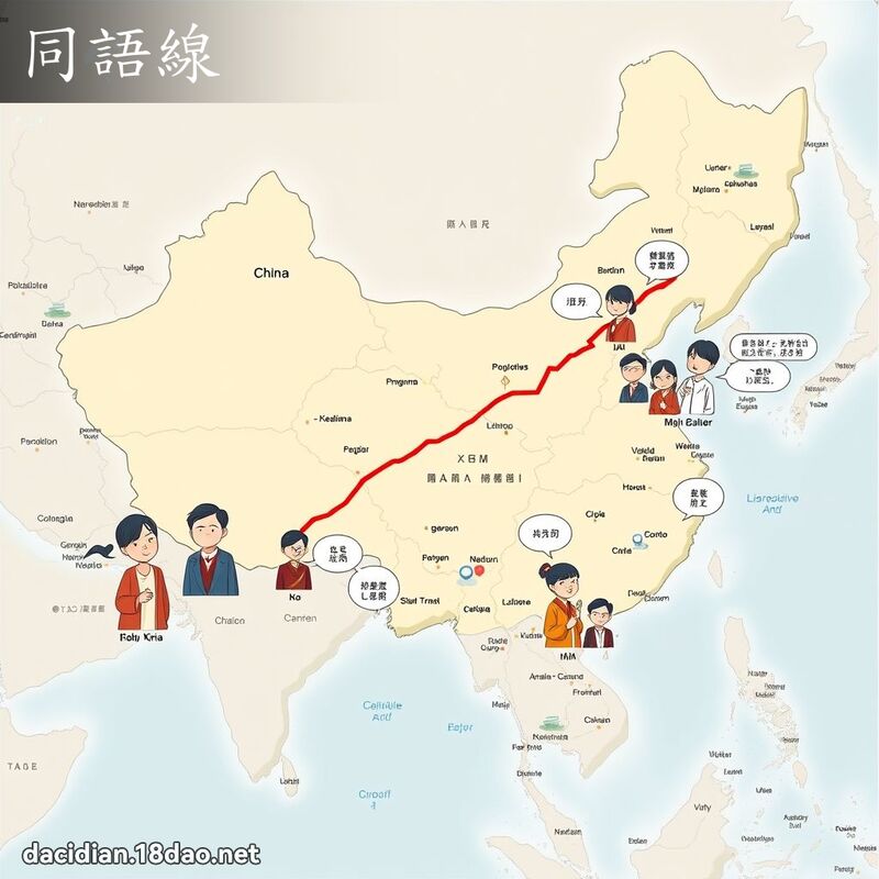 同语线 - 国语大辞典配图